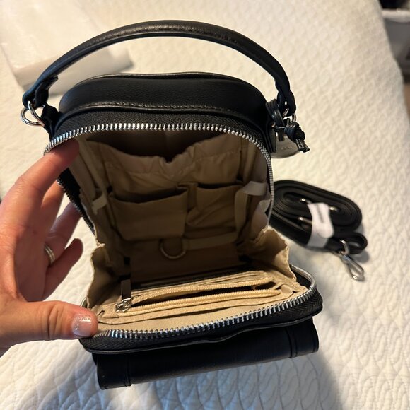 Minooy Aphrodite Phone Crossbody Bag 1.5L in Black - Picture 2 of 4